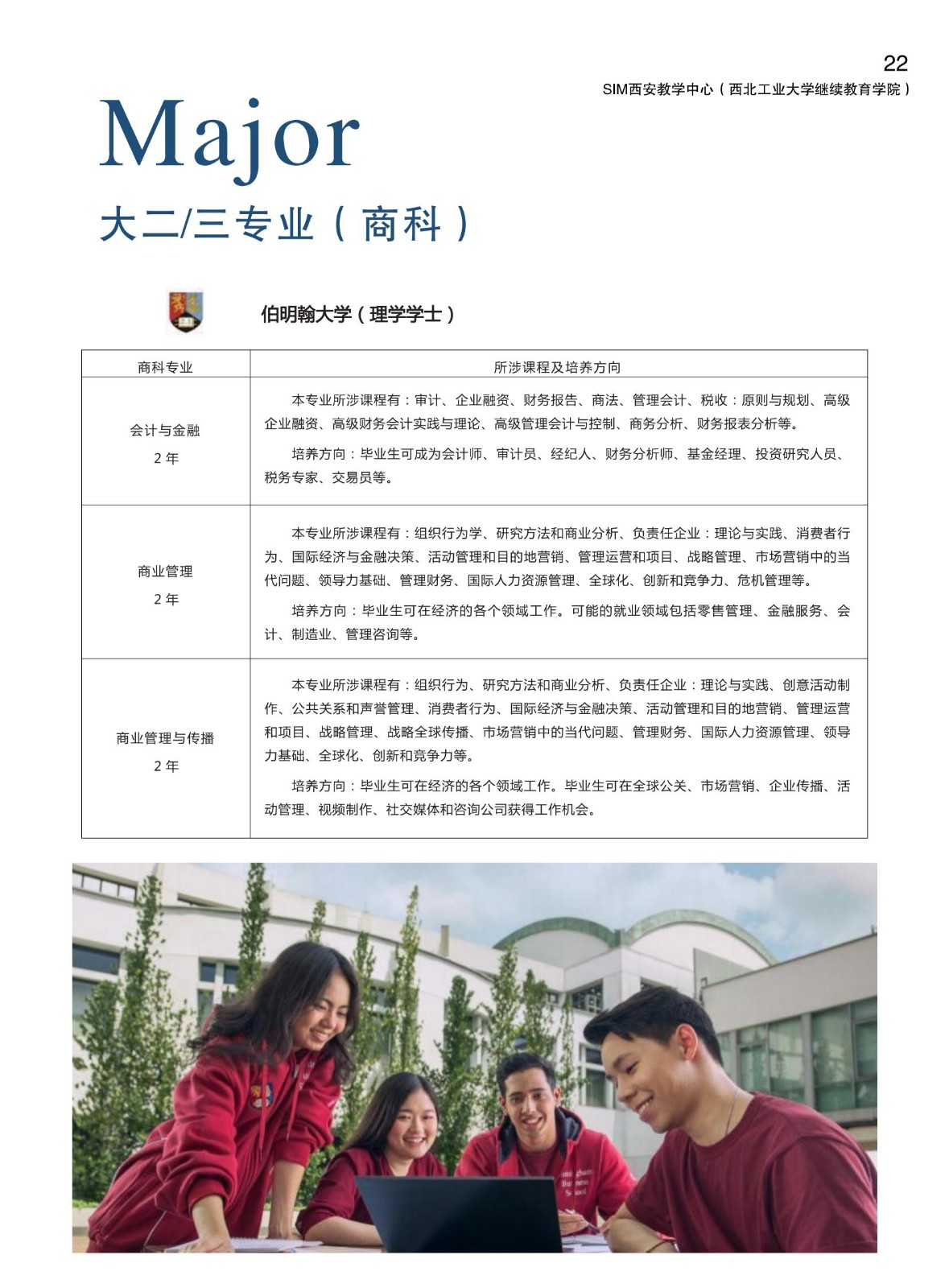 西北工业大学新加坡SIM招生简章